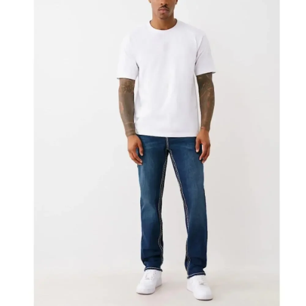 True Religion Men's Damon Dark Wash Rocco Super T NF 32 Slim Fit Jeans Size 30